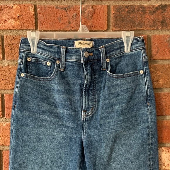 Madewell The Perfect Vintage Jean Blue Denim Tapered Leg Jeans - Picture 2 of 7